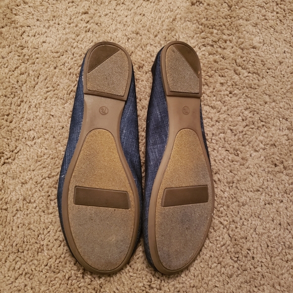 3/$15 Denim flats - Picture 2 of 3
